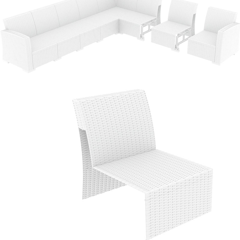 Mcchesney - Person Patio Conversation Set, White