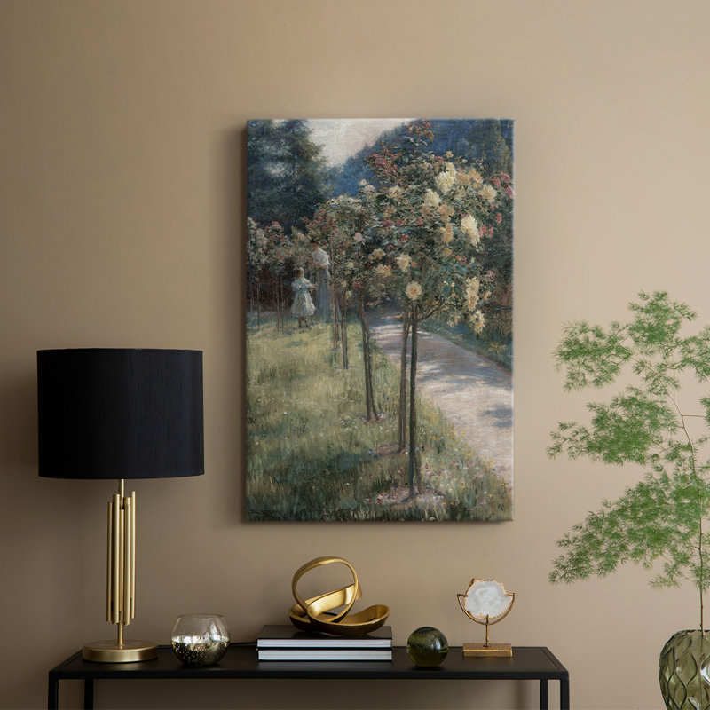 Imprimé floral rétro CLIV - galerie Cavas, H 18 po x l 12 po
