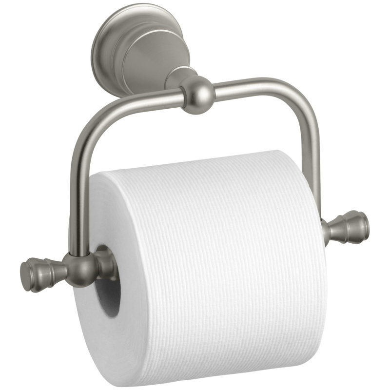 Revival Toilet Tissue Holder, Nickel brossé éclatant