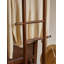 Miroir rotatif pleine grandeur avec portemanteau, miroir de rangement autoportant en bois massif pour le salon de la chambre à coucher
