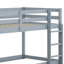 Wooden Floor Bunk Bed With Ladder-1230518513