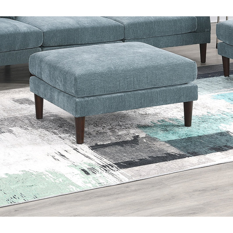 Mobilier de salon avec repose-pieds en bois