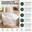 Davos 1550mm x 900mm Soaking Acrylic Bathtub-1194269611