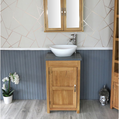 Scully 515mm Single Bathroom Vanity with Vessel Ceramic Basin