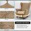 Housse pour fauteuil à oreilles 2 pièces Soft Stretch Soft-866080856