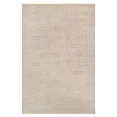 Ainsley Wool Geometric Area Rug in Gray