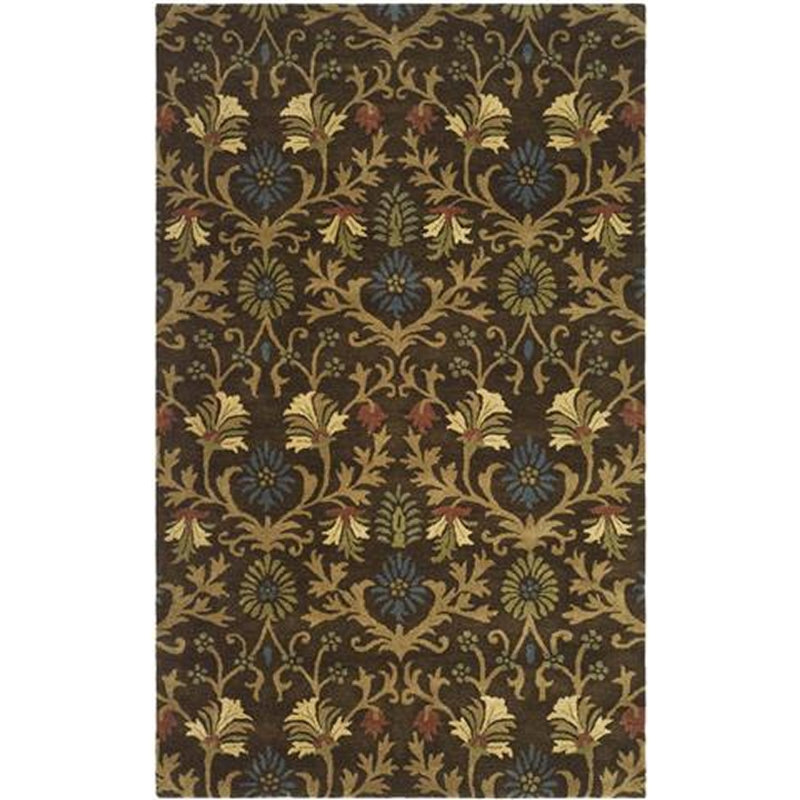 Tapis floral en laine Botanica, Rectangle 8 pi x 10 pi
