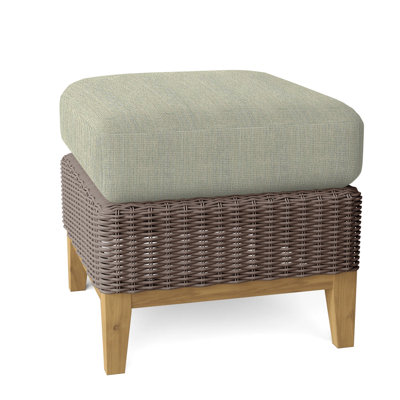 Frances Outdoor Teak Ottoman