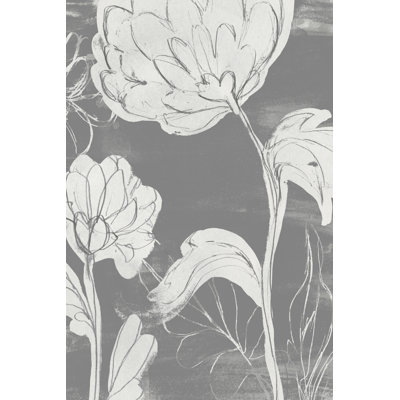 Grayscale Garden II by June Erica Vess - Painting Print