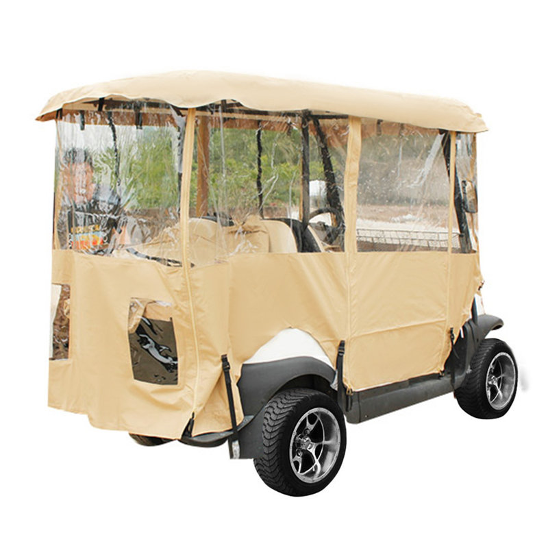 Housse de chariot de golf à fermeture autoagrippante, H 62,2 po x l 78,7 po x P 43,3 po, Beige