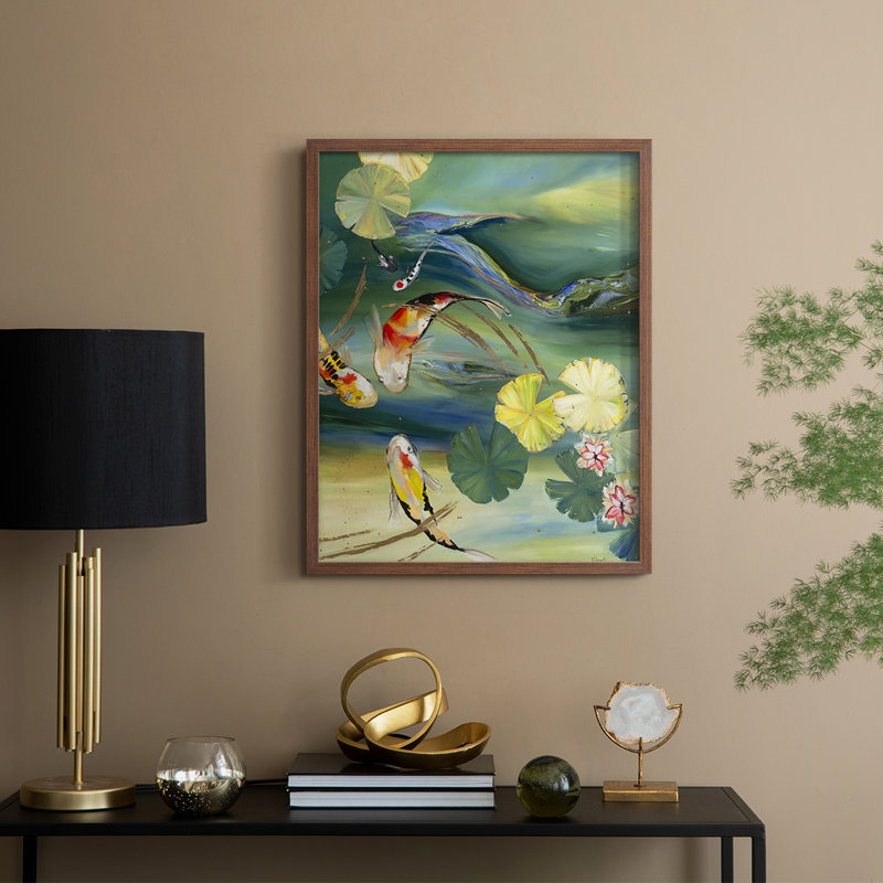 «A Moment In Time», reproduction encadrée - bois massif, Noyer, H 15 po x l 12 po