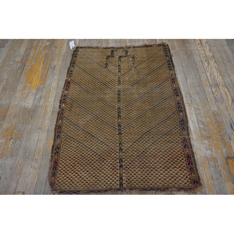 Antique Ersari - Beshir Turkmenistan Brown 1880s Rug