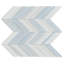 Glacier 1.2 in. x 3.5 in. Herringbone Glossy Tile-60564653