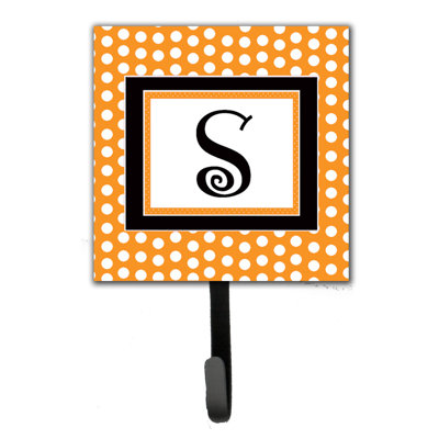 Porte-laisse coussin monogramme et crochet mural