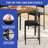 5 pieces Industrial Bar Table Set Dining Table Set