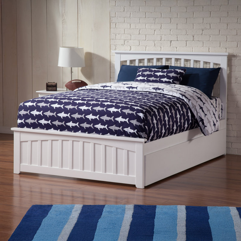 Huntsville Kids Platform with Trundle, Full, White