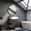 Meuble-lavabo mural avec portes à motif de losanges-1435231702
