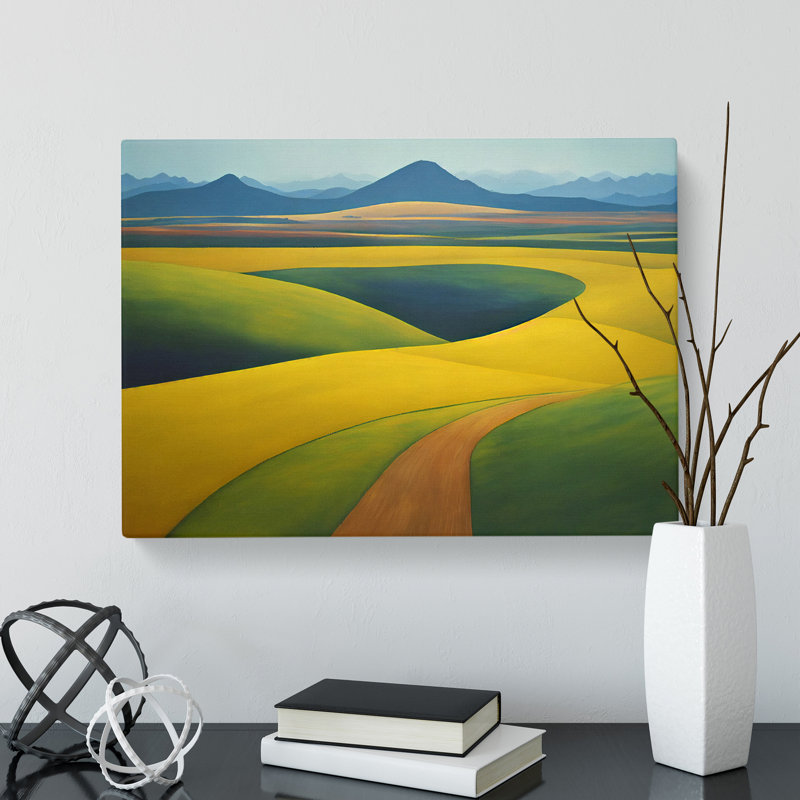 Spring Meadow Landscape View Vol.4 - Wrapped Canvas, 50cm H x 76cm W x 3cm D