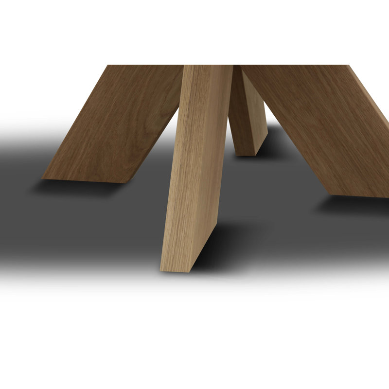 Luna Round Solid Oak Dining Table