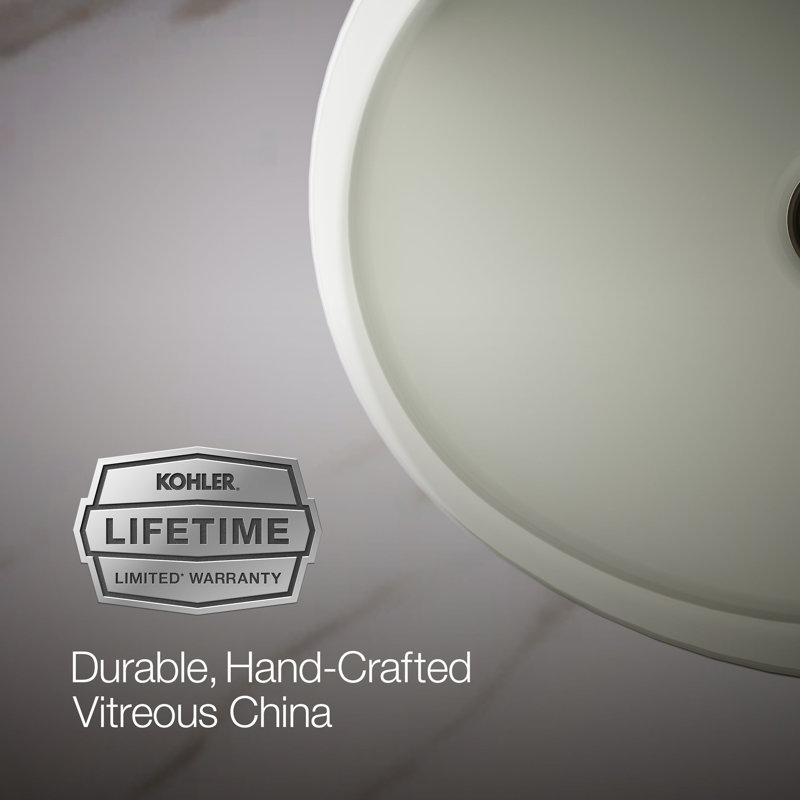 Verticyl Ceramic Oval Undermount Bathroom Sink with Overflow, Dune