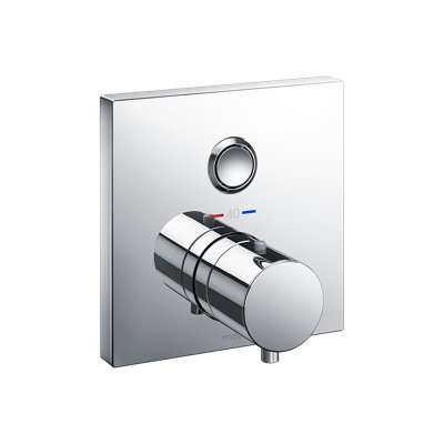 TOTO® Square Thermostatic Mixing Valve with One-Function Shower Trim, Polished Chrome