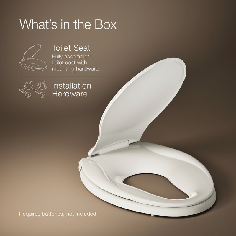 Transitions® Elongated Toilet Seat, Non Ready Latch, Biscuit