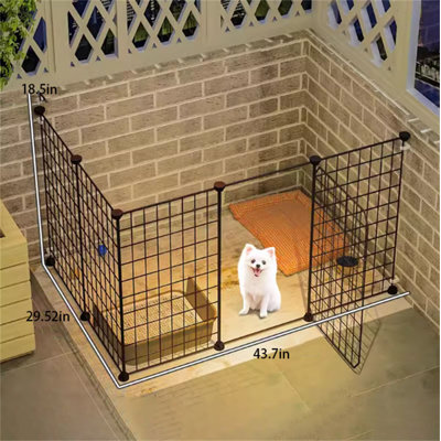 18.5'' H 5 Panel Metal Exercise Pen