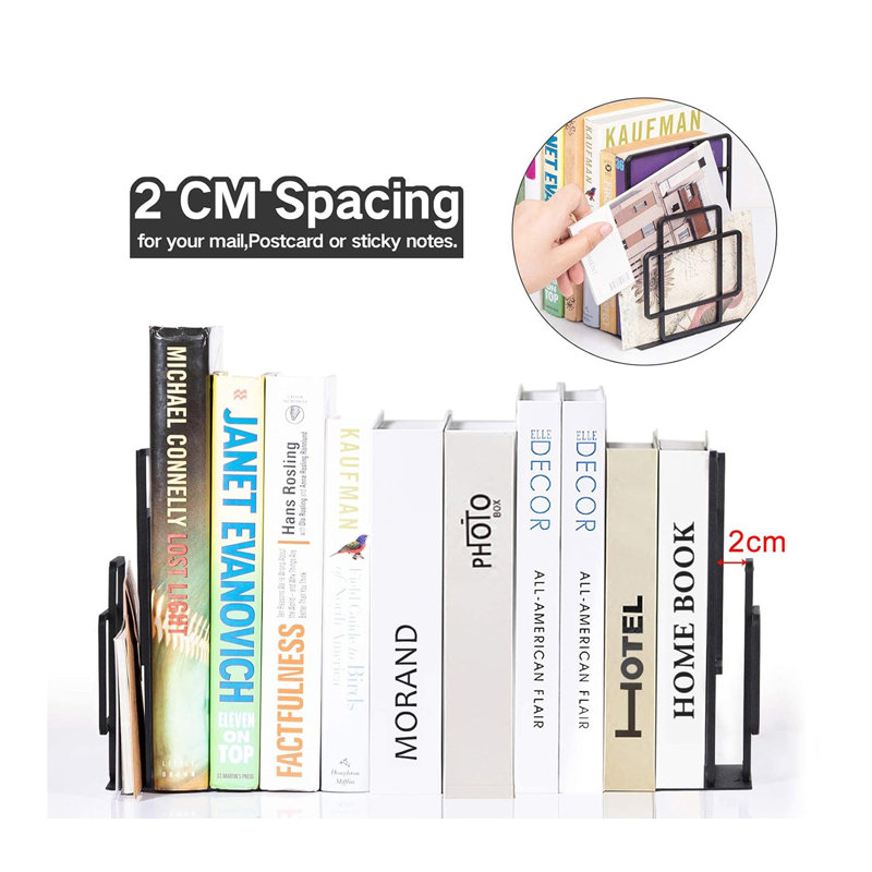 Metal Non-Skid Bookends