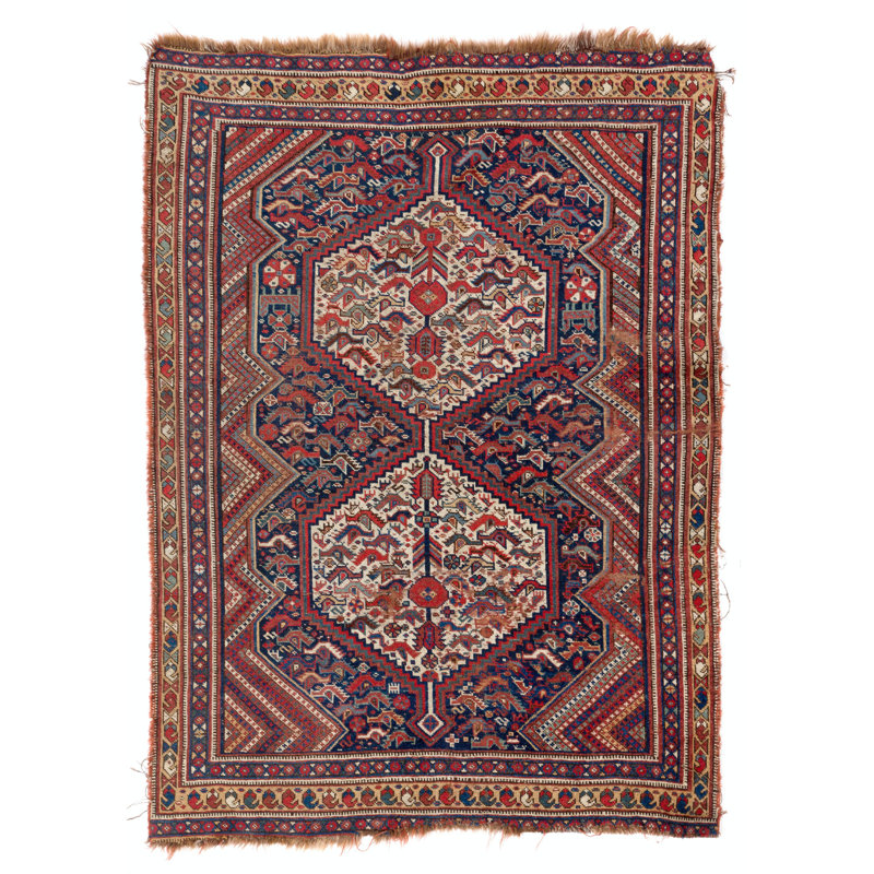 Tapis antique, ca 1890, 100% laine
