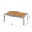 Bugarin Outdoor Aluminum Coffee Table