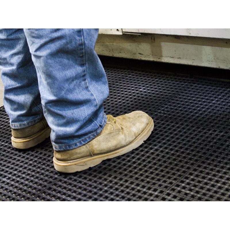 Paquet de 25 carreaux antidérapants, Noir