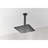 304 Stainless Steel High Showerhead - Ultra-thin Waterfall With Self Nozzles, Matte Black, Full Body Shower, Works All Standard Shower Arms, American Pipe Fit Rain Head Covering, And Universal Arm-118625411