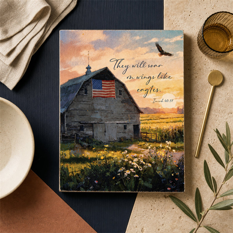 Tabletop Plaque They Will Soar On Wings