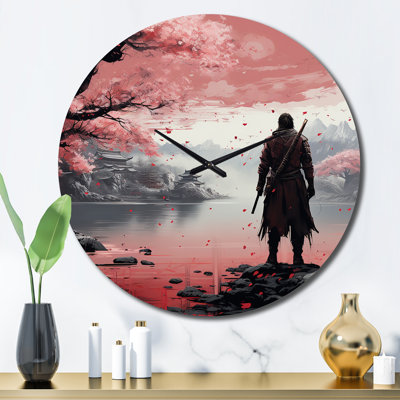 Horloge murale Asian Art Samurais Resolve II