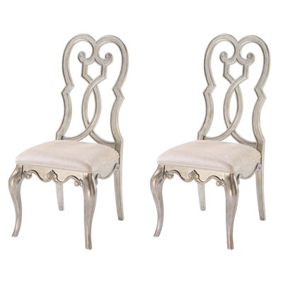 Chaises d'appoint Antique Champagne (ensemble de 2)