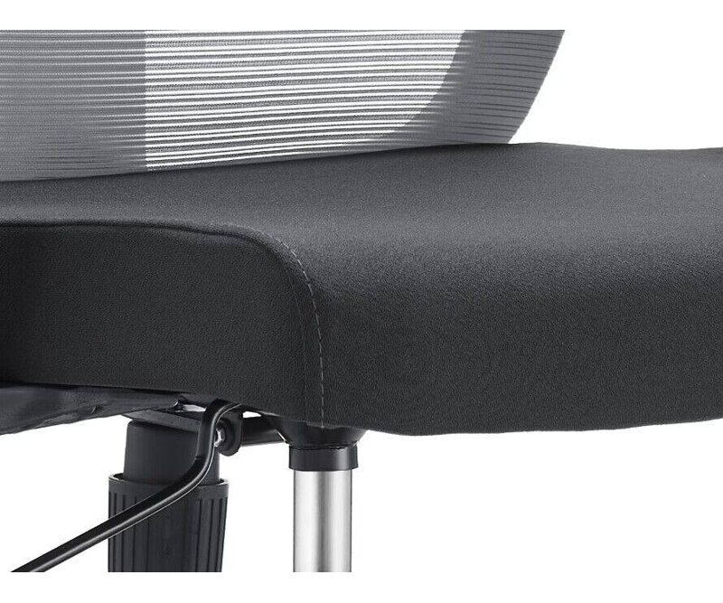 Fauteuil de bureau ergonomique Michaelene, Gris clair