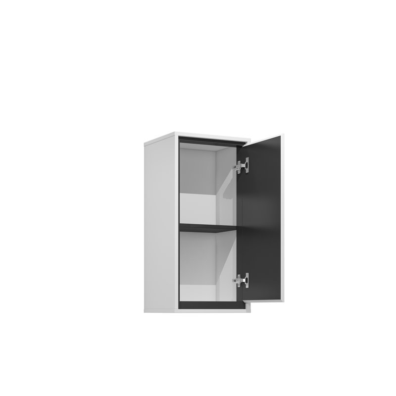 Rodner Laminate Wall Bathroom Cabinet, White