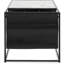 Table d'appoint moderne avec plateau en marbre ClickDecor Wilson