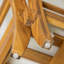 Ensemble de canapé de patio 6 pièces, ensemble de conversation modulaire d'extérieur en bois d'acacia, ensemble de conversation en forme de L, lit de jour convertible avec table à thé, repose-pieds, 5 coussins et coussins, teck et beige