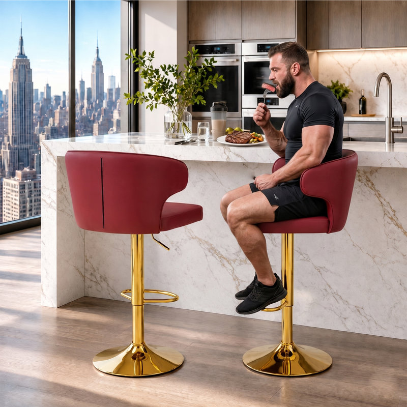 Swivel Upholstered Counter Stool