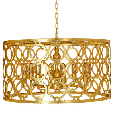 Ringlet 8 - Light Single Drum Chandelier