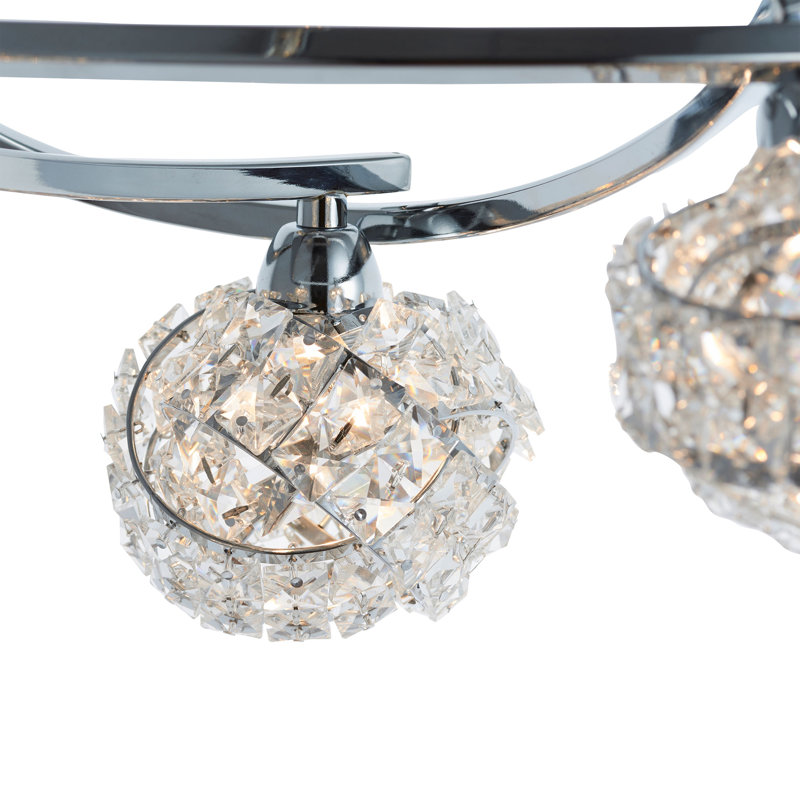 Glass Semi Flush Mount