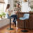 Zager Faux Leather Swivel Adjustable Height Bar Stool-915017407