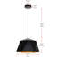 Luminaire suspendu en forme de dôme 1 lumière Neri-660912300-660912290