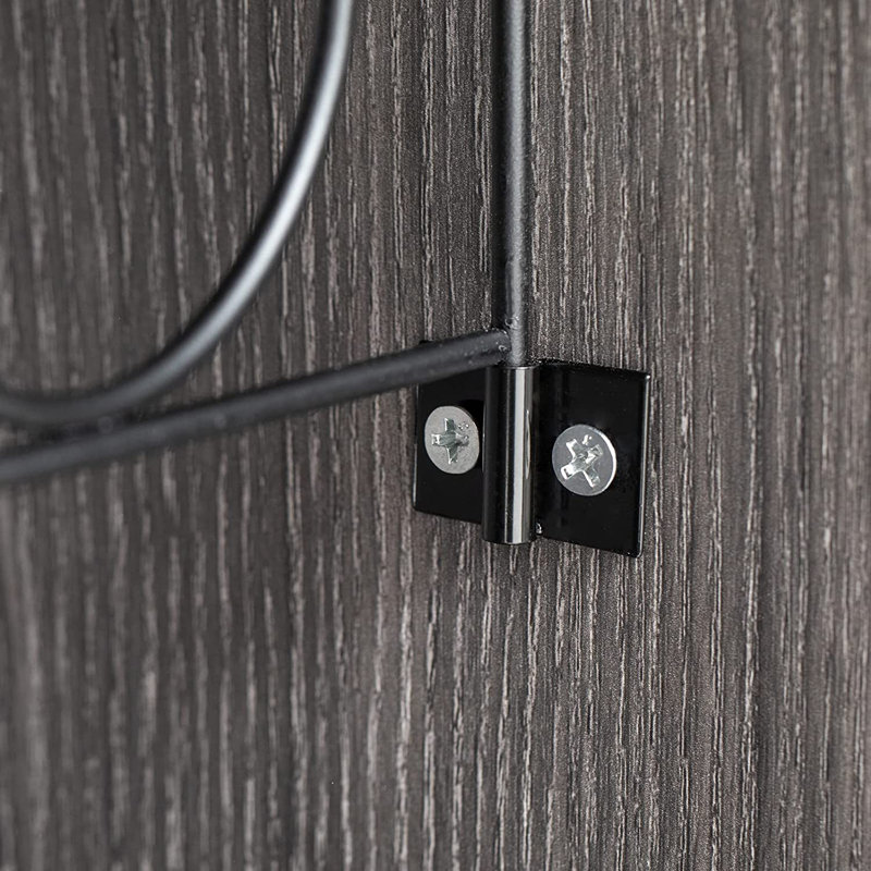 Armoire de bar à DEL avec roues pour la maison, Gris délavé