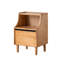 Table de chevet 15,75 "avec tablette ouverte et 2 tiroirs-2116072603