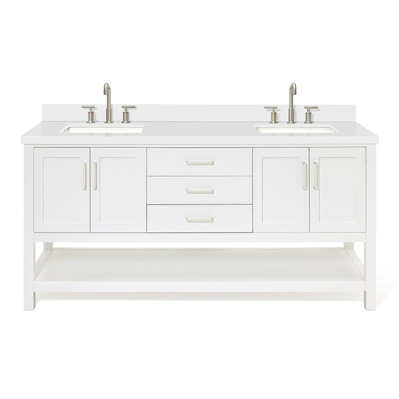 Magnolia Bath Vanity Oval Basin S073DWQ, Rectangular, White