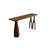 Retro Brown Rectangular Solid Wood Bar Table-1849934570