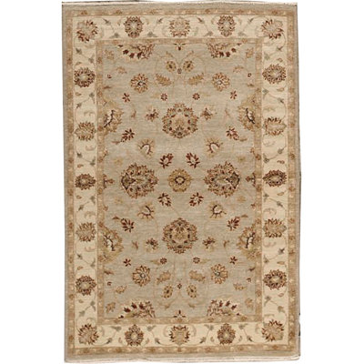 Hand-Knotted Wool LIGHT BLUE / CREAM Area Rug