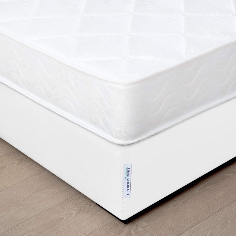Housse de sommier grand format avec matériau tissé lisse et élastique, couvre seulement les côtés, remplace la jupe de lit, infroissable et résistante à la décoloration, lavable, anti-poussière